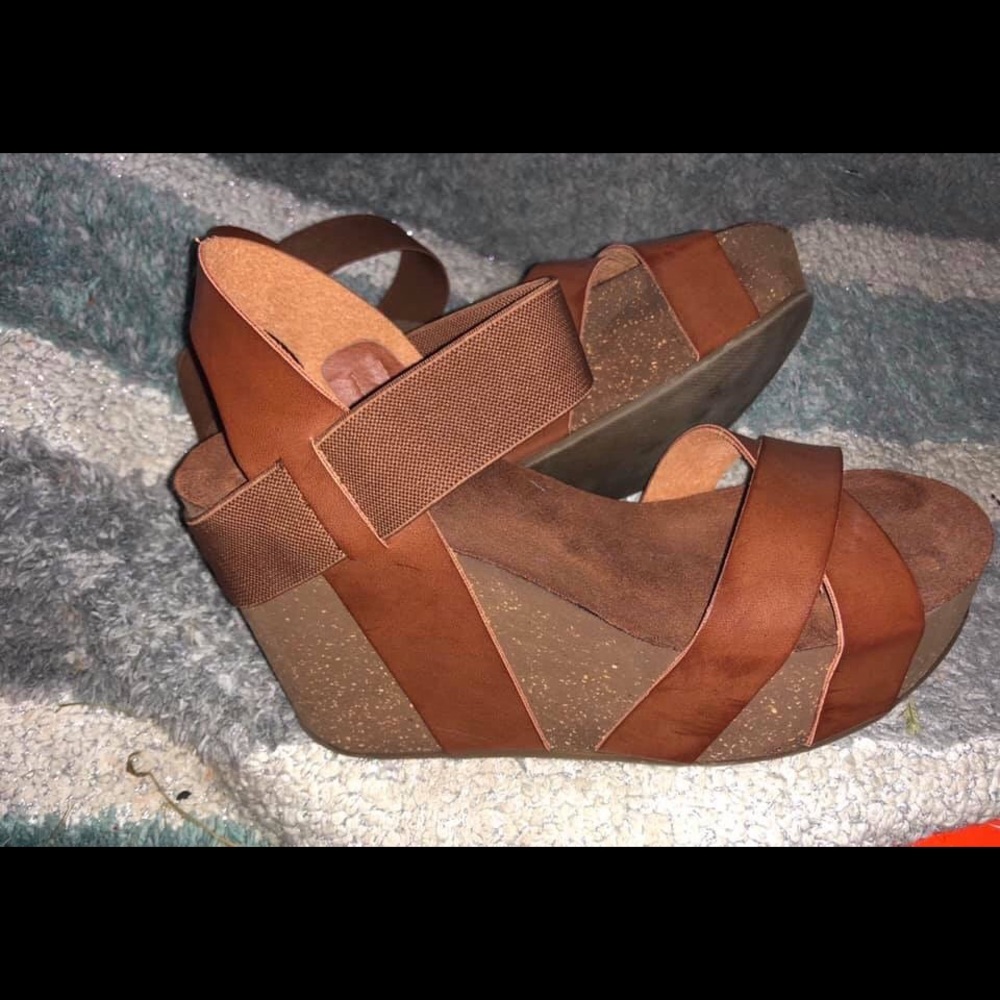 Wedges worn once